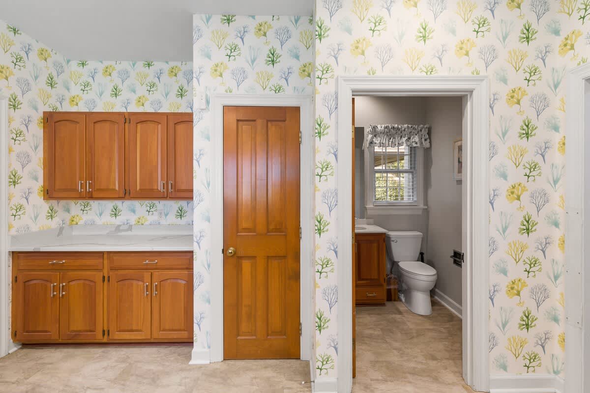Laundry Room with Half Bath