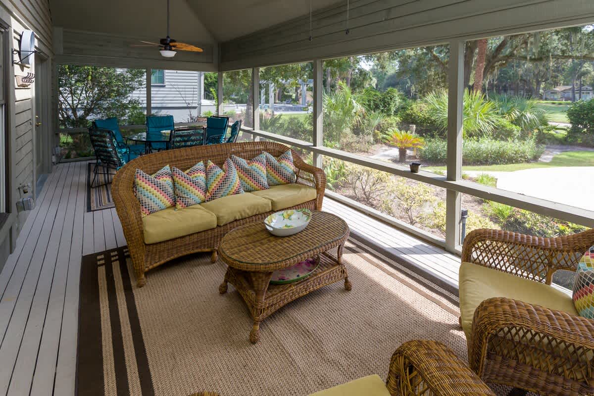 Enclosed Patio Off of Den