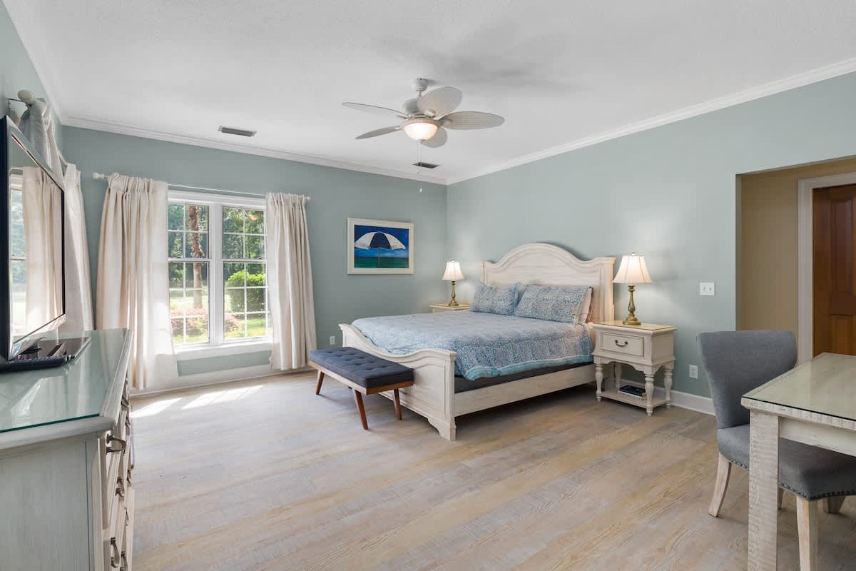 Primary King Bedroom with Desk