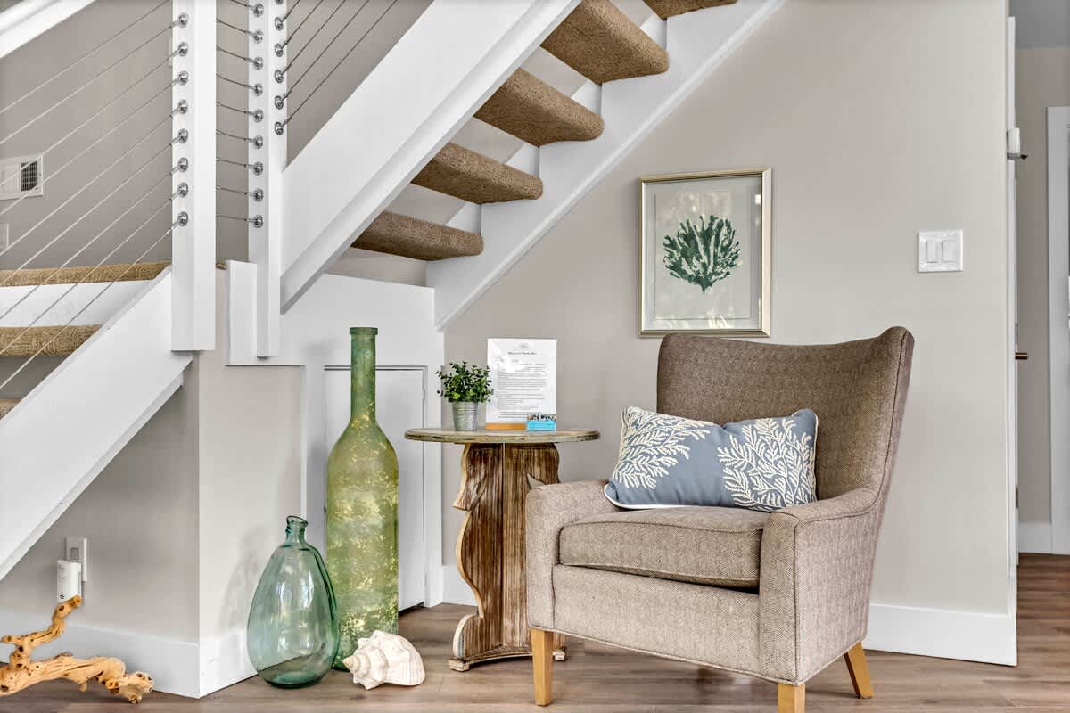 Sitting Area and Stairs to Suites