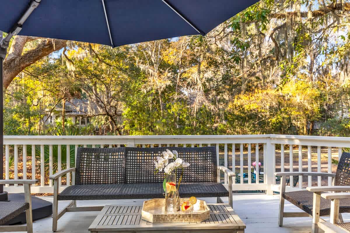 Outdoor Deck with Access to Multiple Gathering Areas