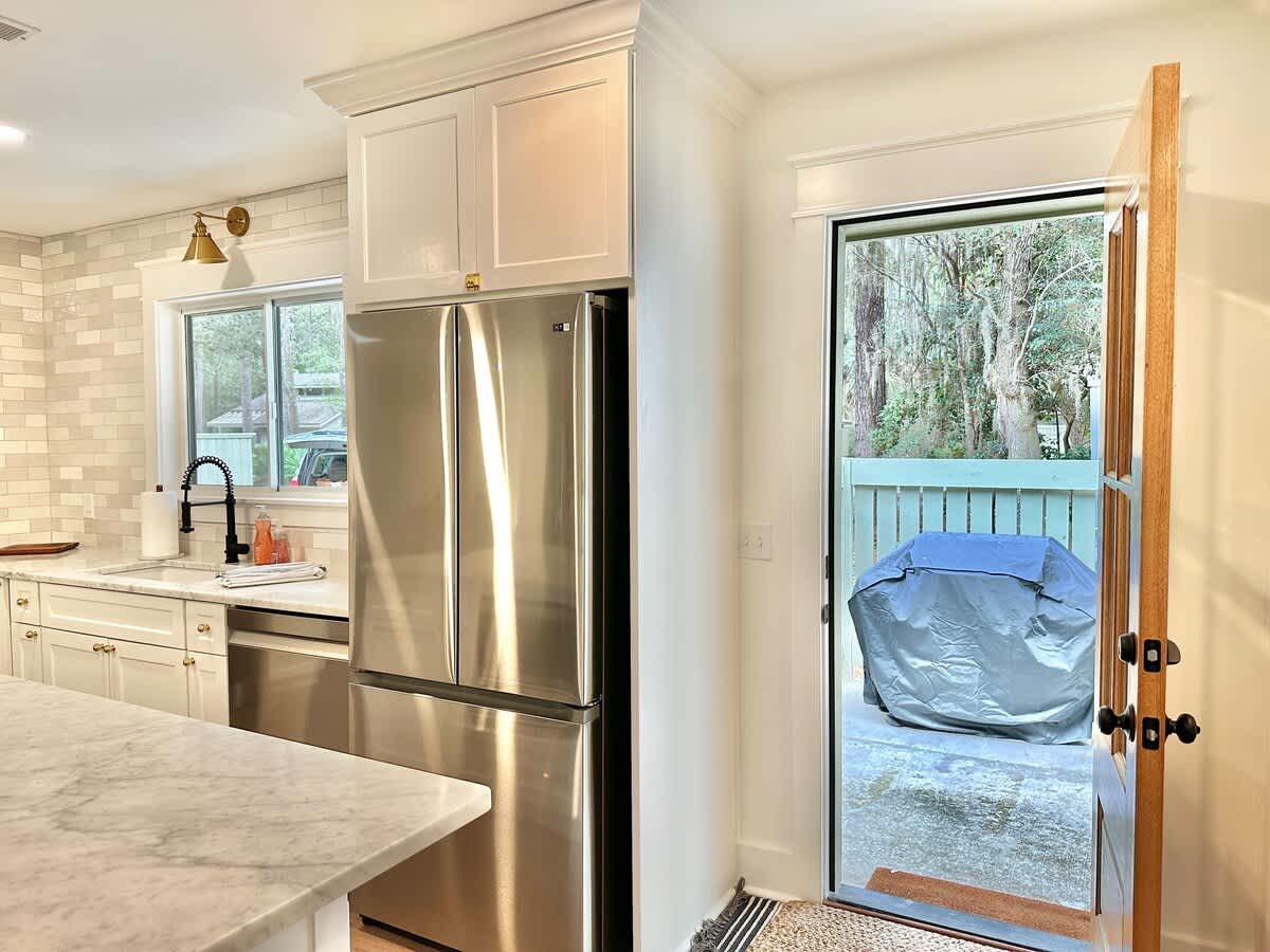 Outdoor Grill Area Off of Kitchen