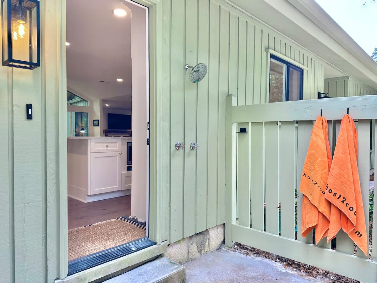 Outdoor Showers Off of Kitchen