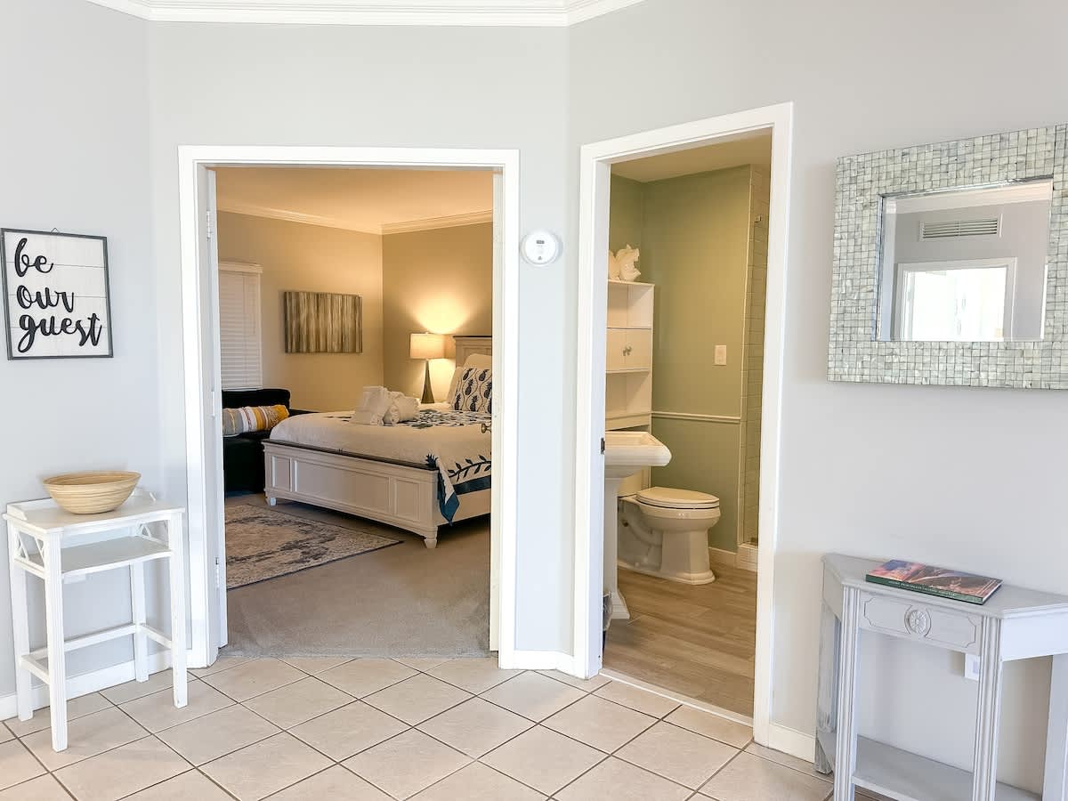 King Guest Room and Guest Bathroom