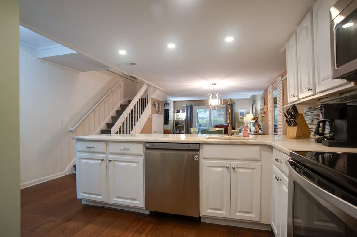 Your fully equipped kitchen awaits with modern appliances, ample counter space, and everything you need to prepare memorable meals.