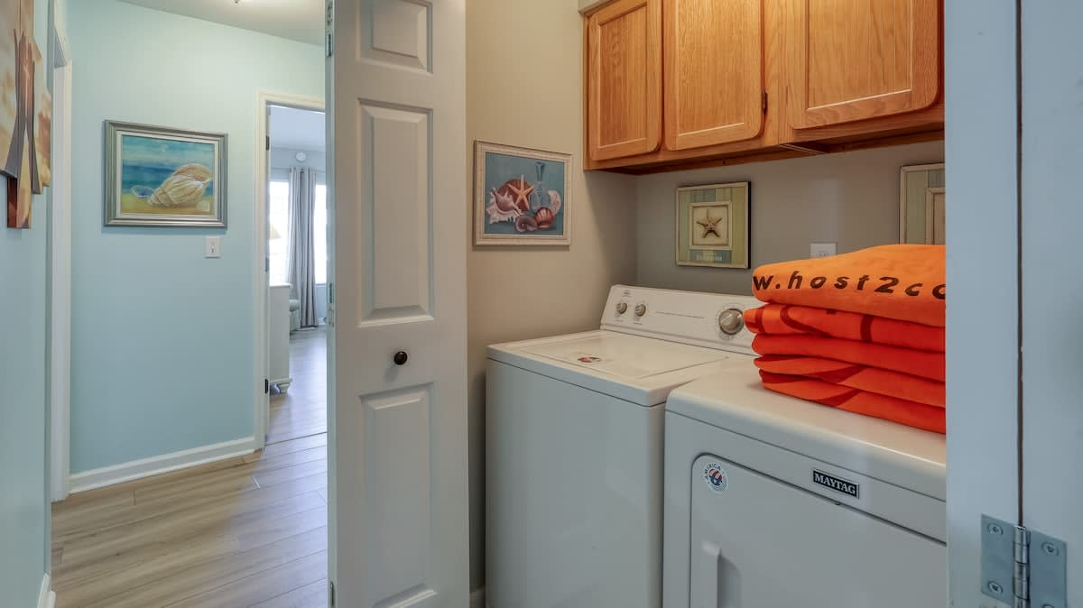 Laundry Closet in Hall