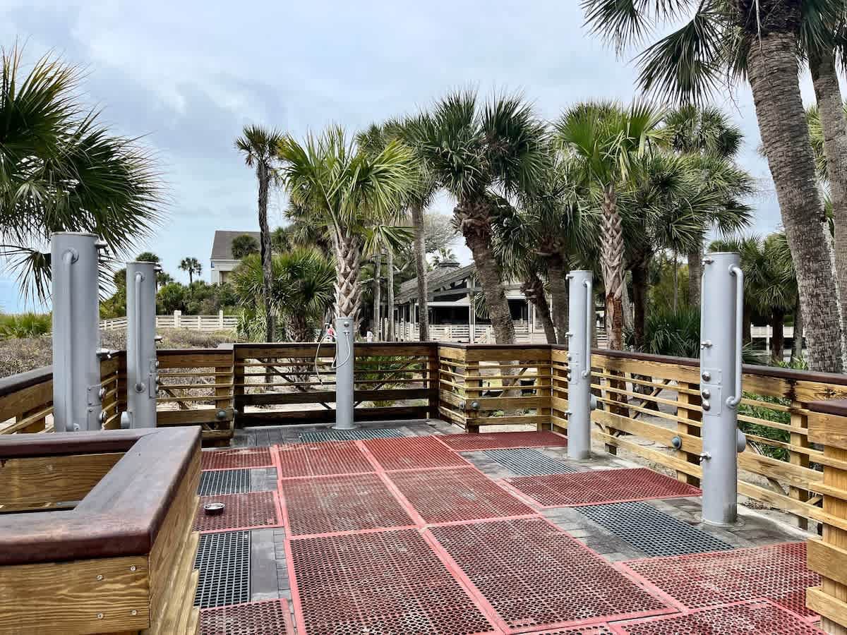 Shipyard Beach Club Beach Showers