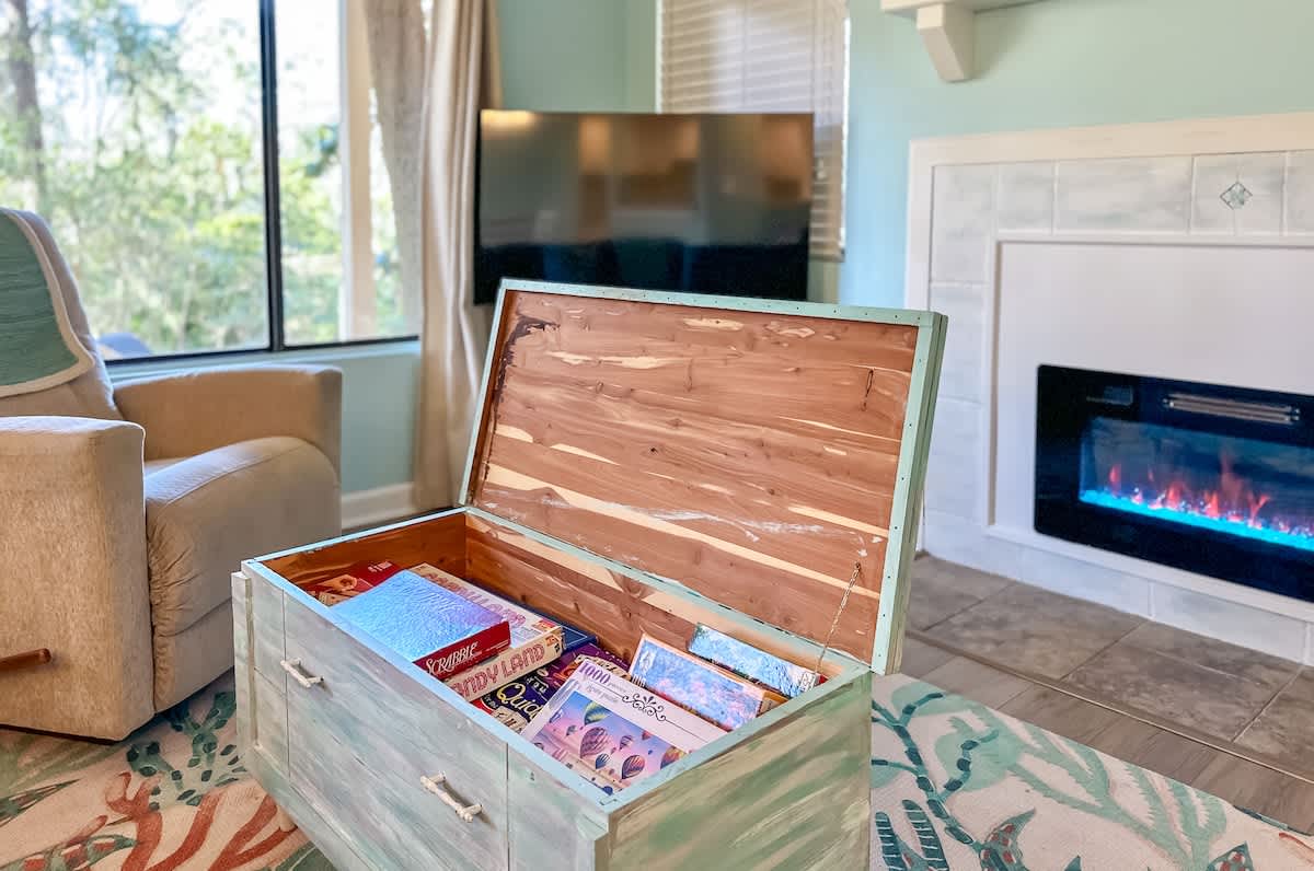 Game Table in Living Area