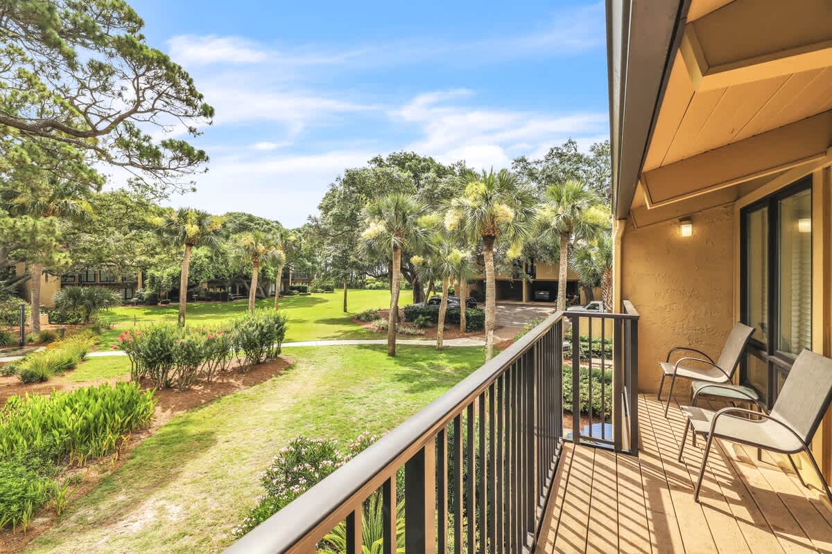 Private Patio with View of Community Pool
