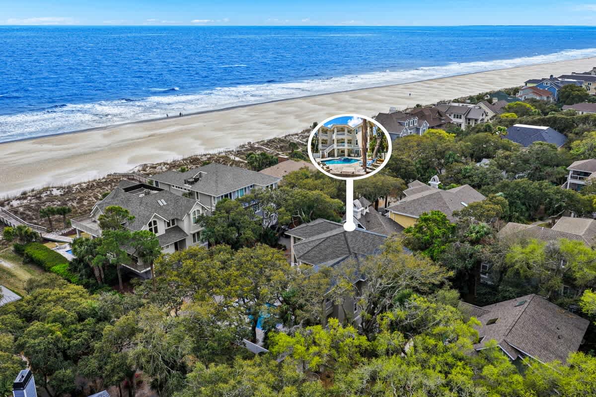 2nd row property location with pristine sandy shore and ocean waves just steps away from this coastal neighborhood.