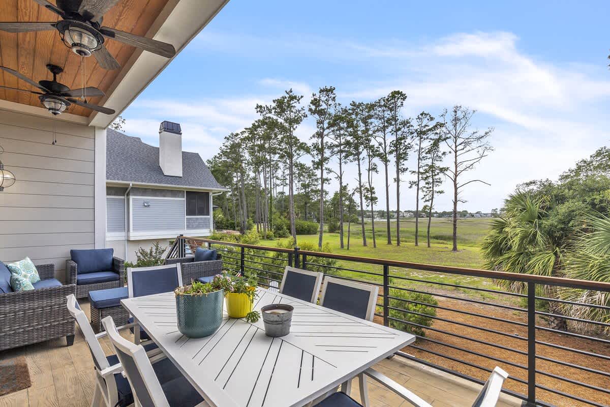 Balcony Overlooking Pool