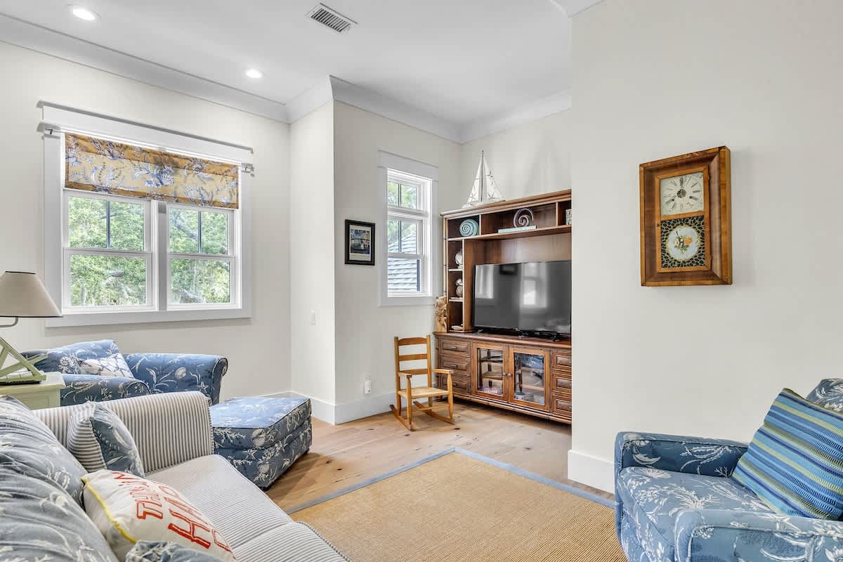Upstairs Landing with 2nd Living Space and Three Bedrooms