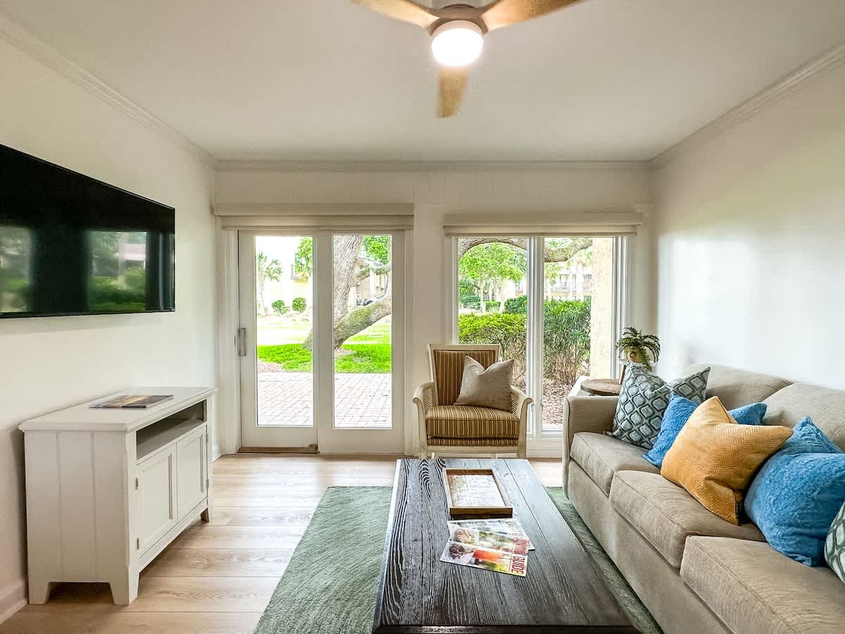 Den with Direct Patio Access