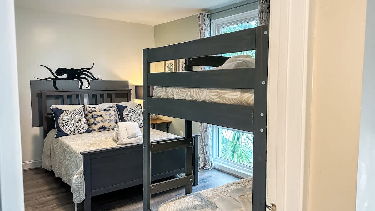 2nd Floor Guest Room (Twin Over Twin Bunk and Queen Bed)
