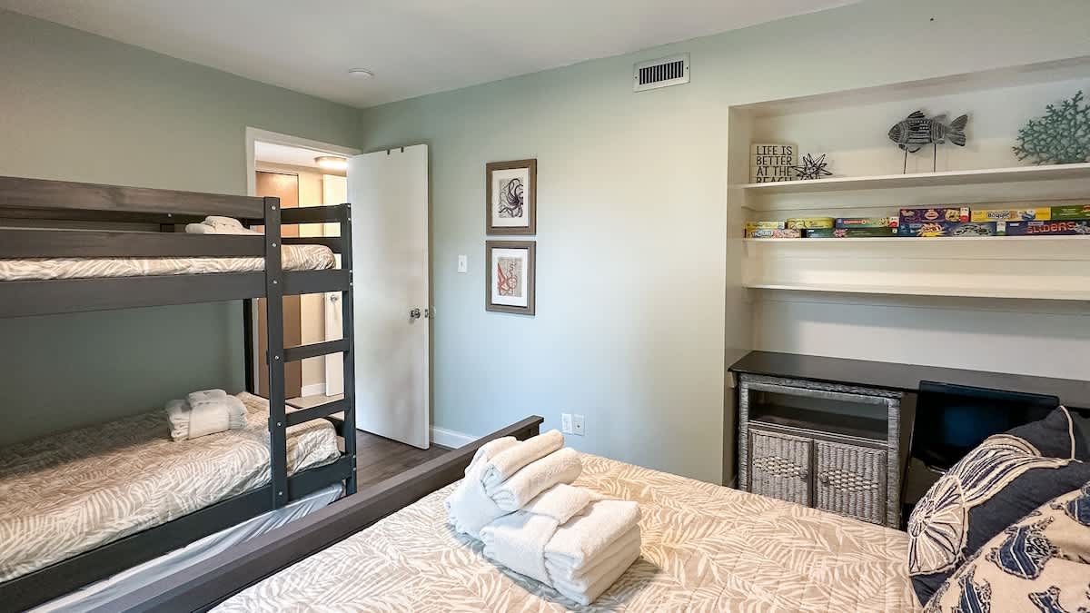 2nd Floor Guest Room (Twin Over Twin Bunk and Queen Bed)