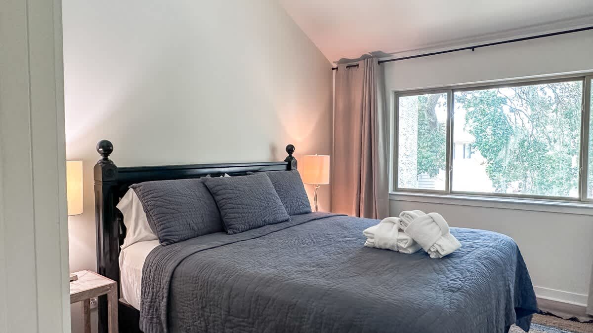 Primary Bedroom with Pool View