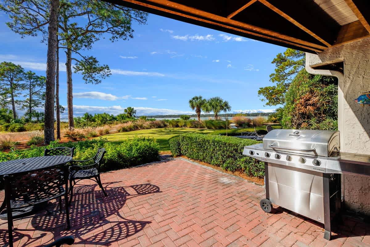 Patio with Grill and Beach Access