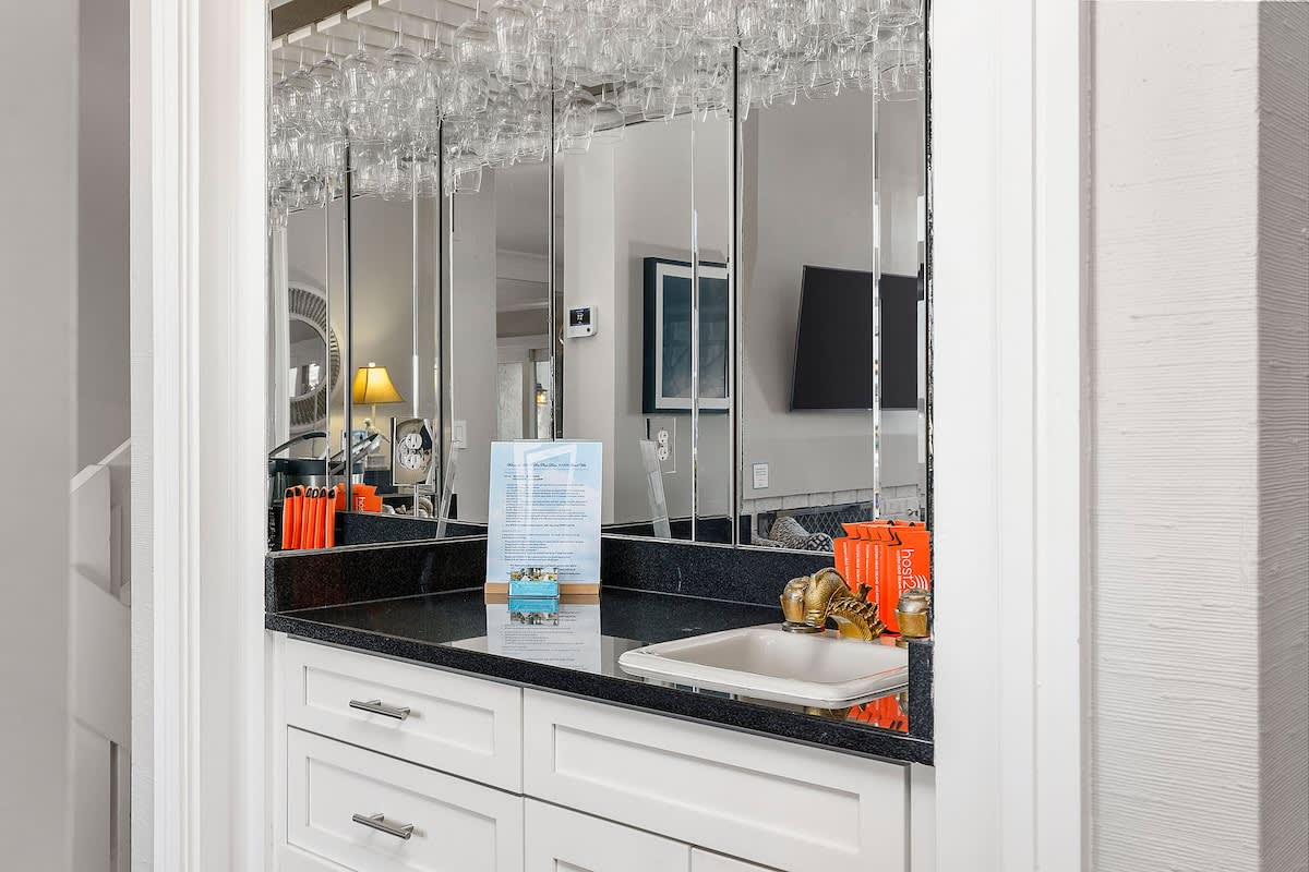 Wet Bar in Living Area