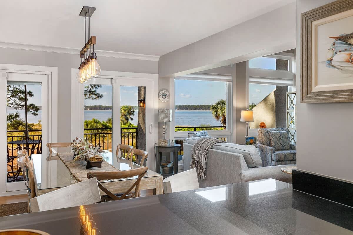 Kitchen and View