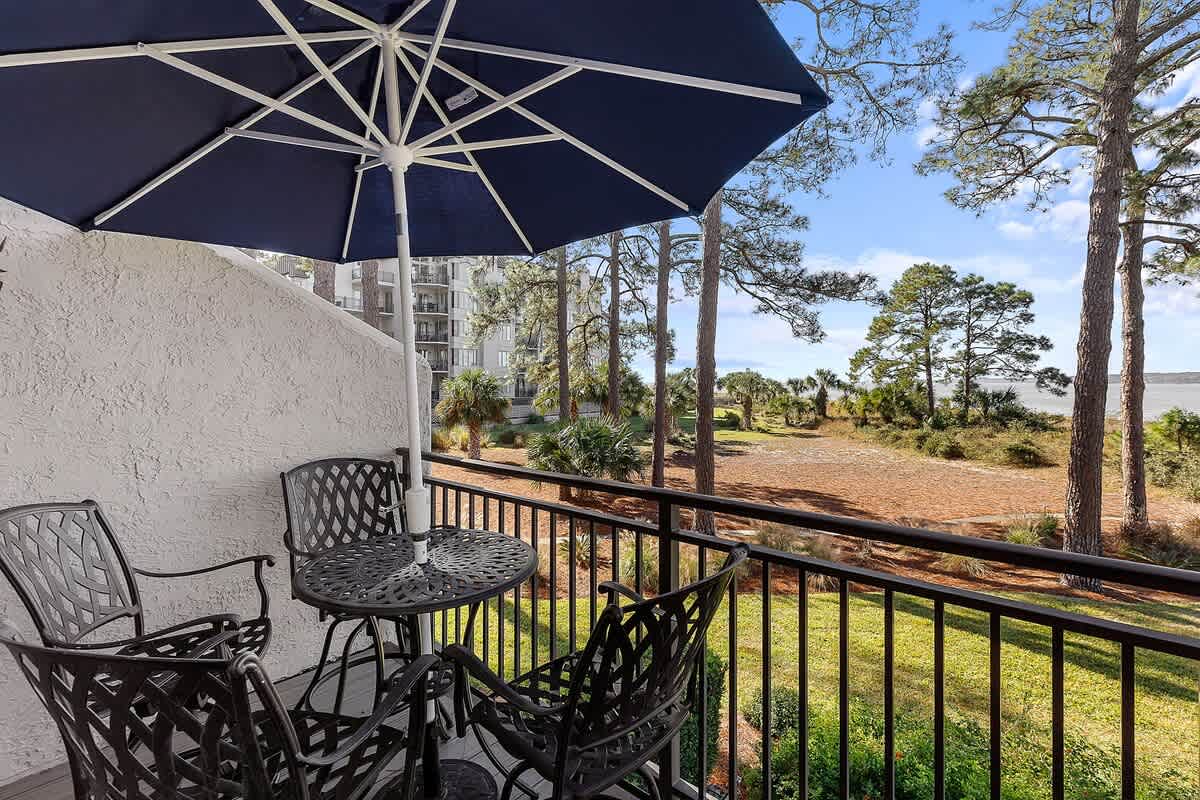 Balcony Off of Living Area with Beach Views
