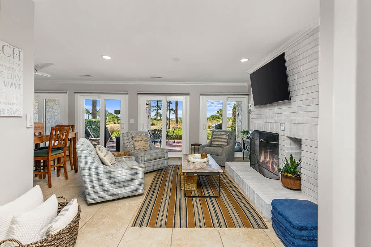 Lower Level Den with Patio Access