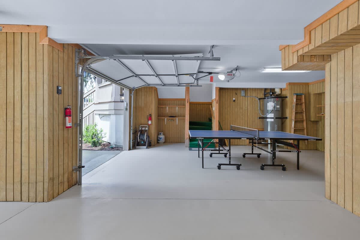 Garage with Ping Pong Table