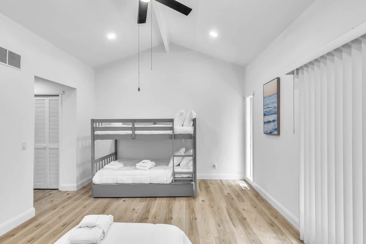 Guest Bedroom with Full and Bunk Bed