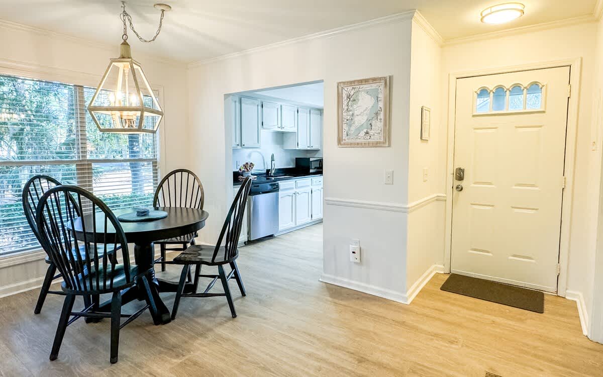 Dining Area, Kitchen, and Entrance