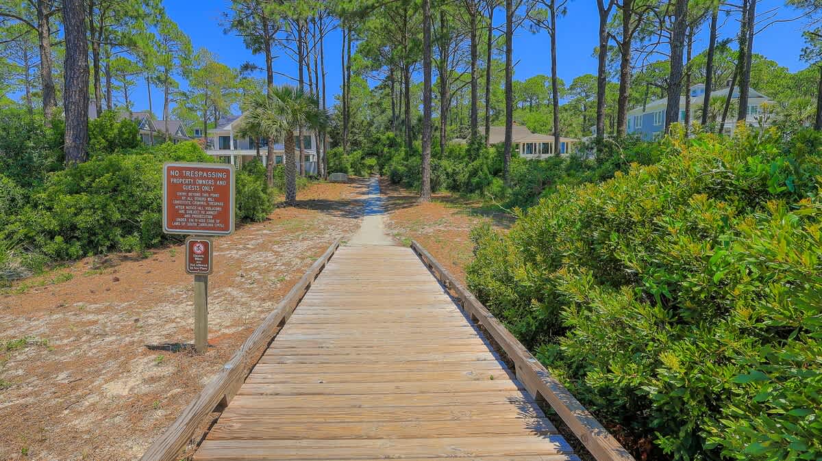 Privacy Sign for Beach Path (Facing Toward the Home)