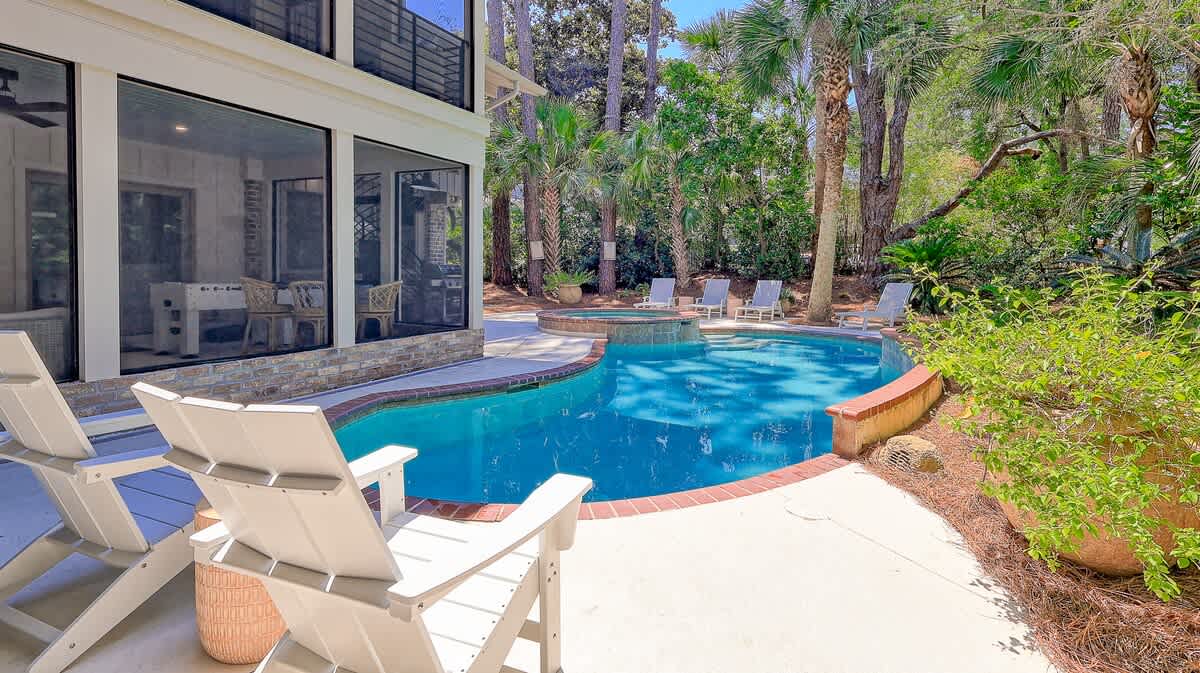 Pool Area with Outdoor Shwoer and Beach Path