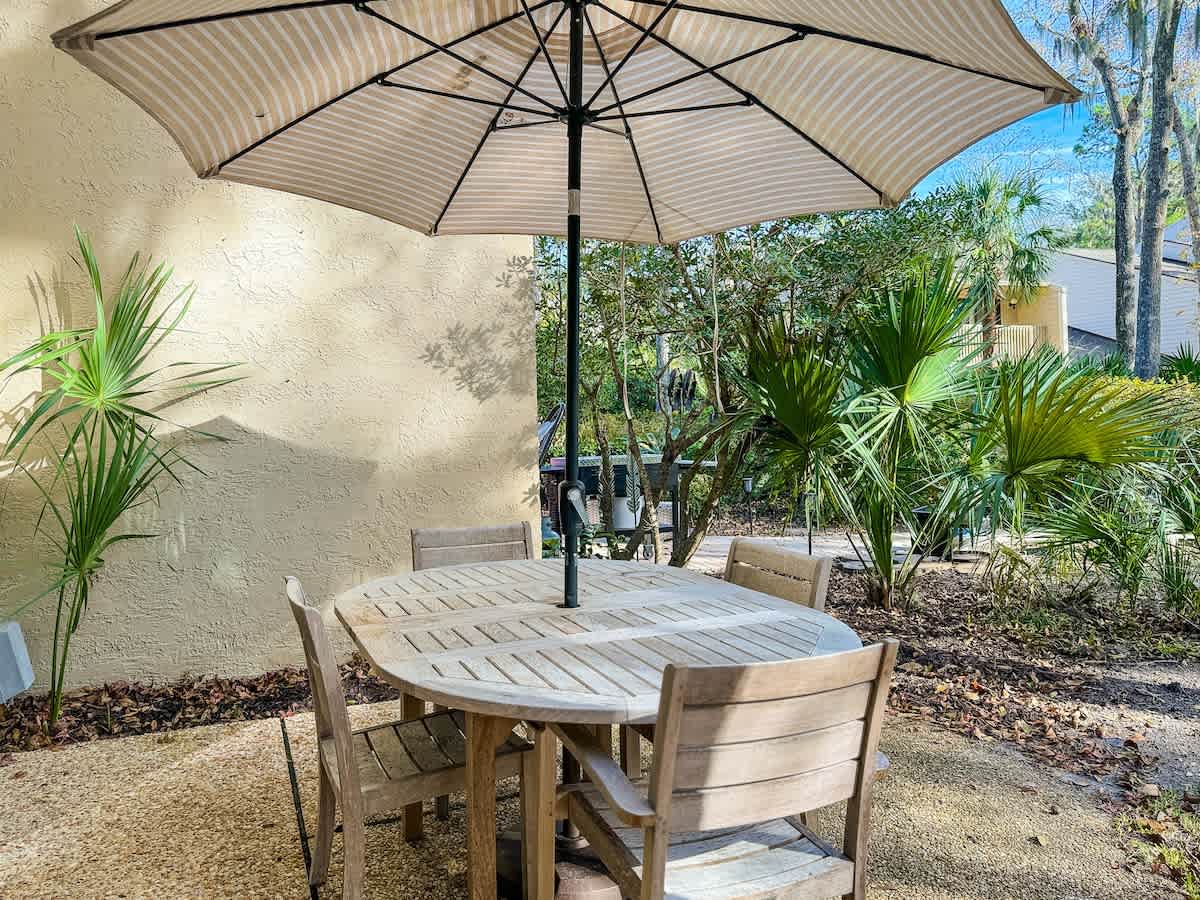 Outdoor Living Space with Grill