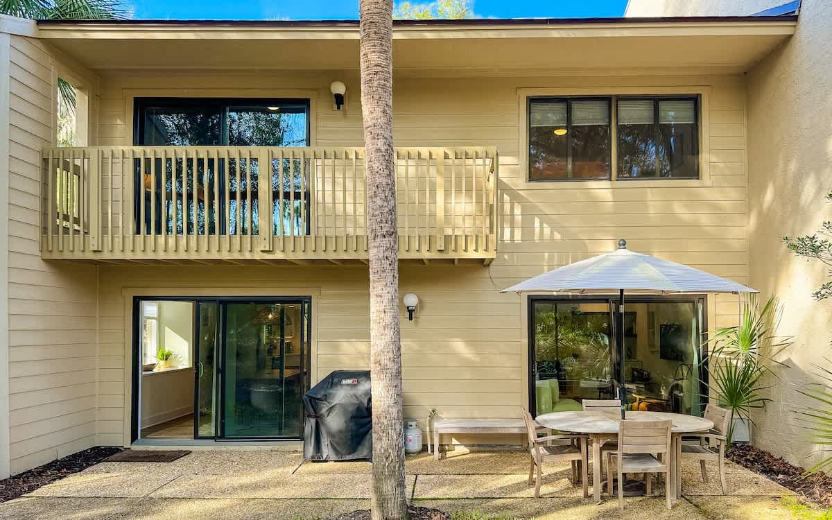 Outdoor Living Space with Grill