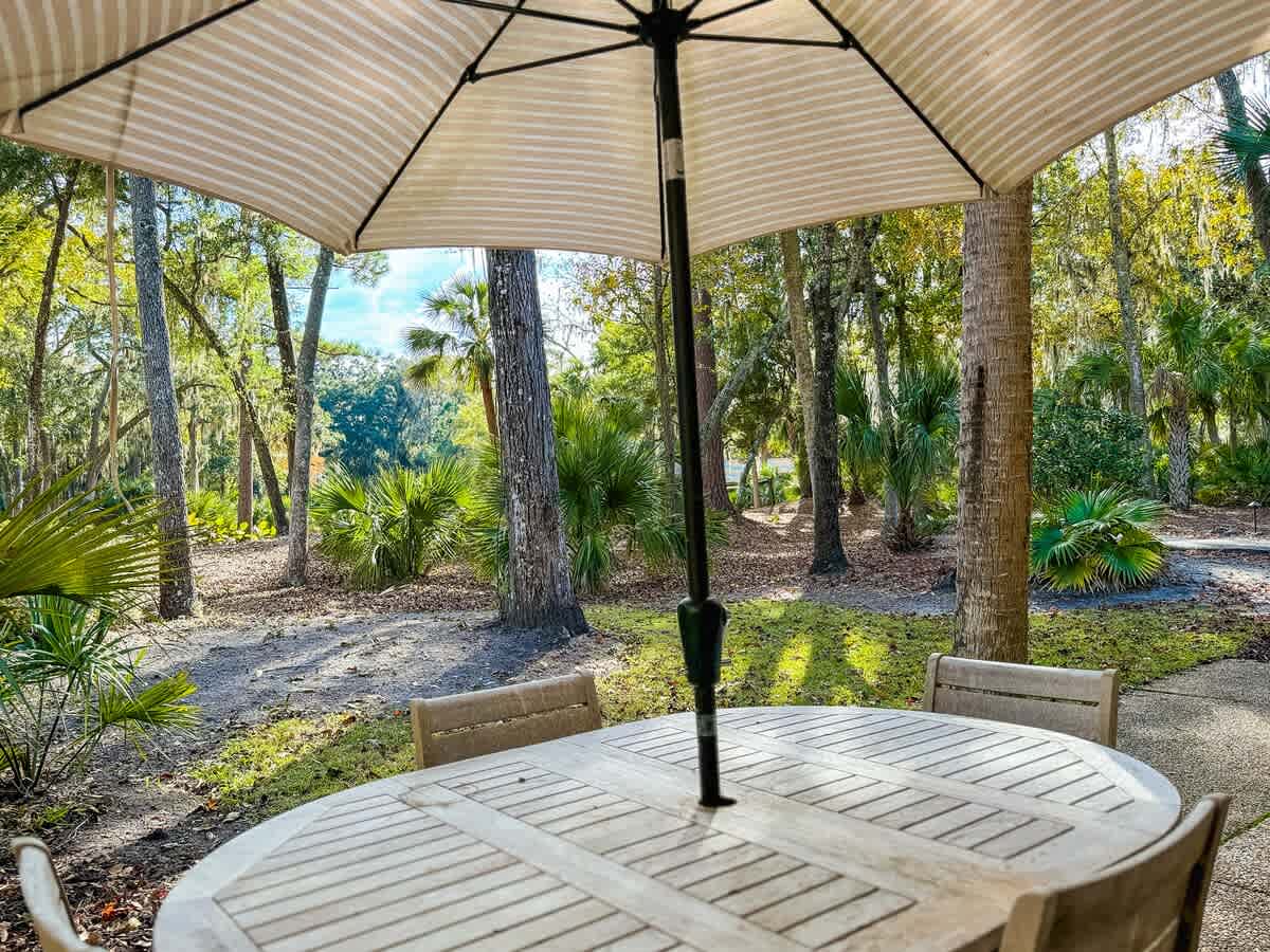 Outdoor Living Space with Grill