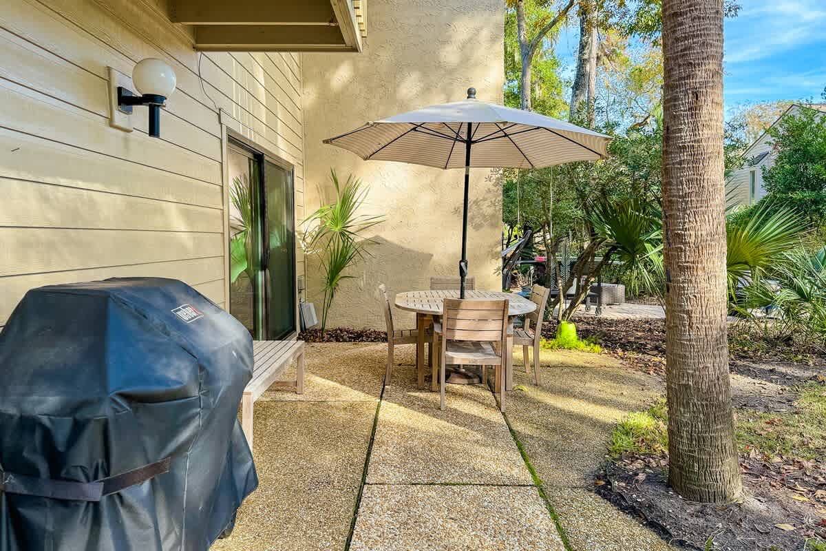 Outdoor Living Space with Grill