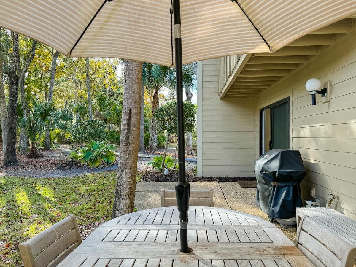 Outdoor Living Space with Grill