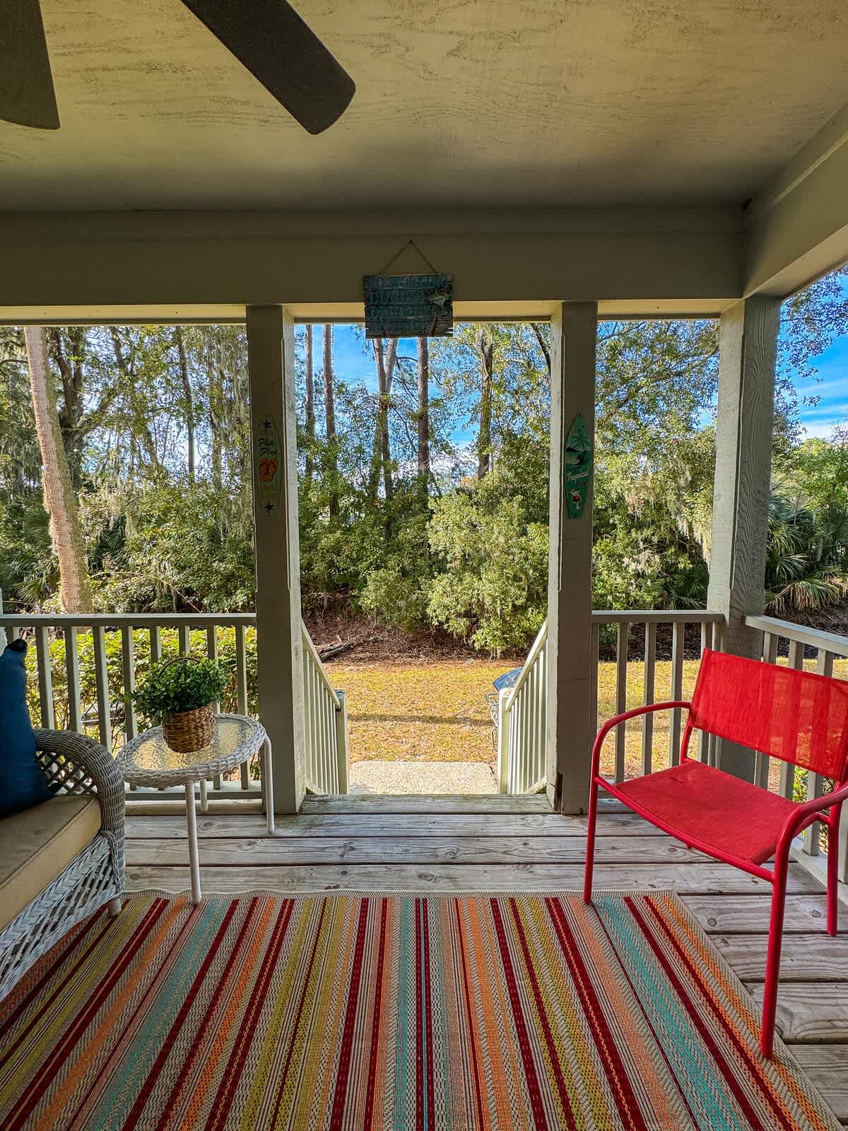 Patio with Grill and Lagoon and Golf Course Views