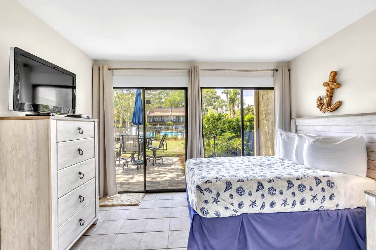 Lower-Level Guest Bedroom with Full Beds