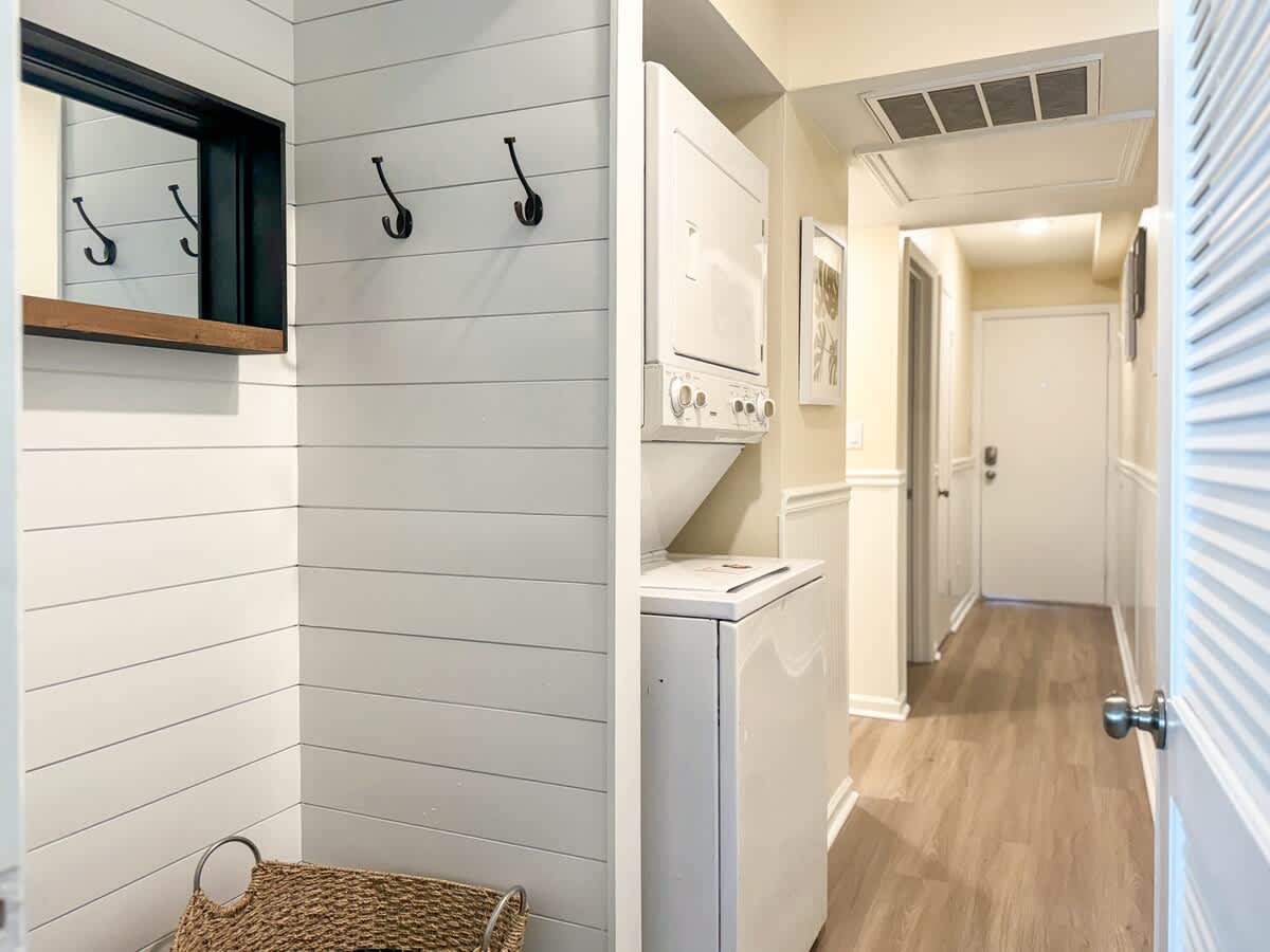 Hall with Storage and Laundry