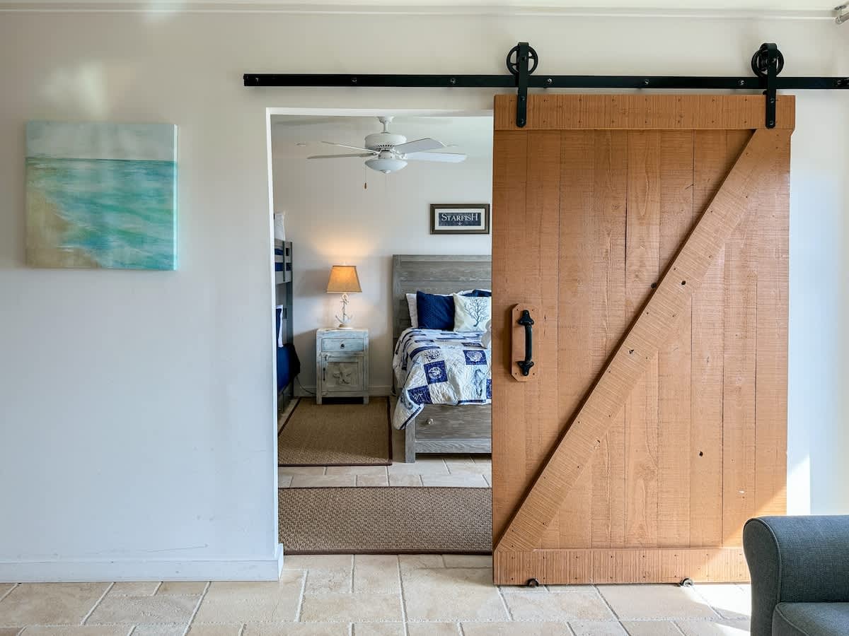 Downstairs Guest Room with Twin Bunk and Full Bed