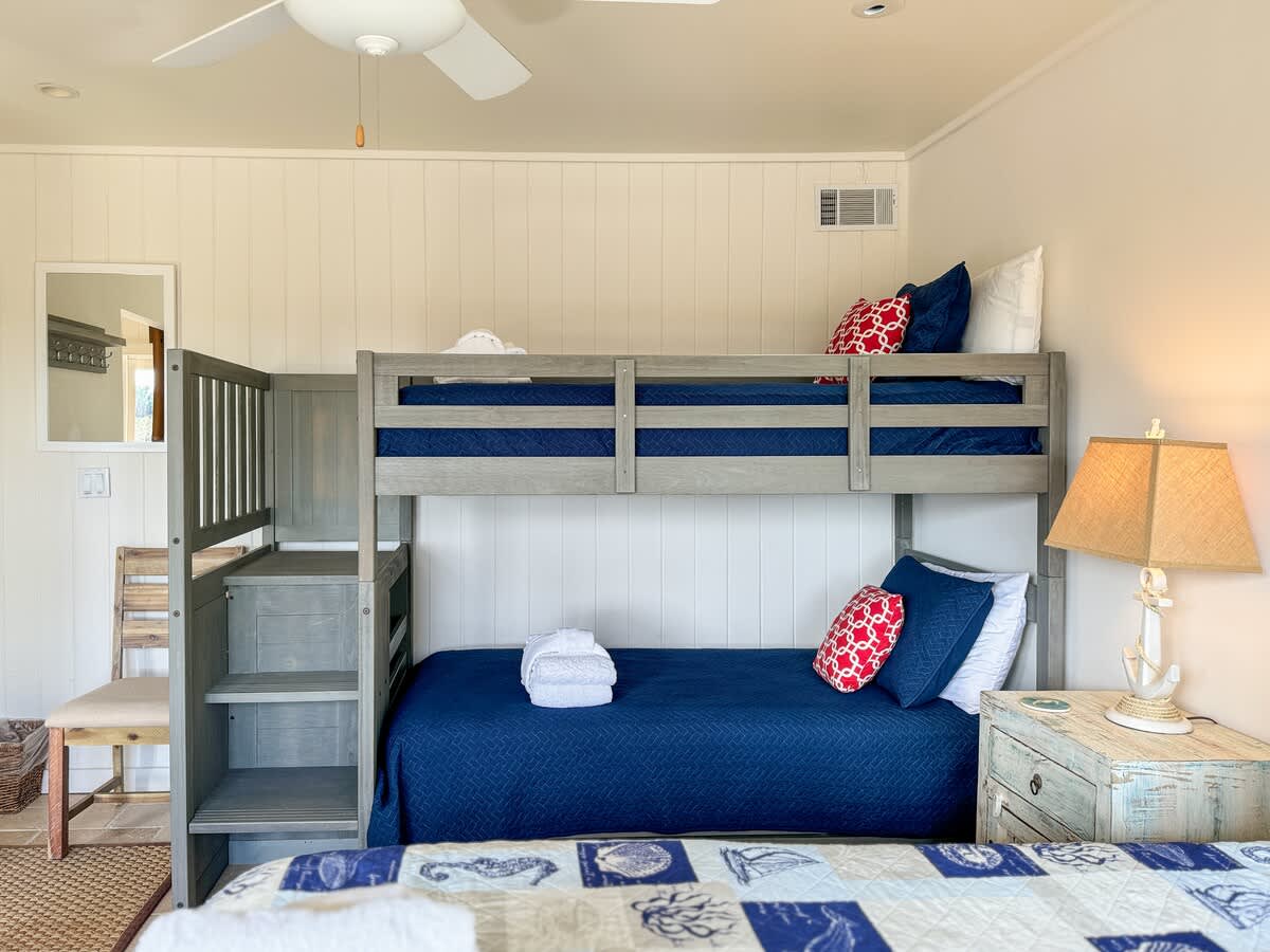 Downstairs Guest Room with Twin Bunk and Full Bed