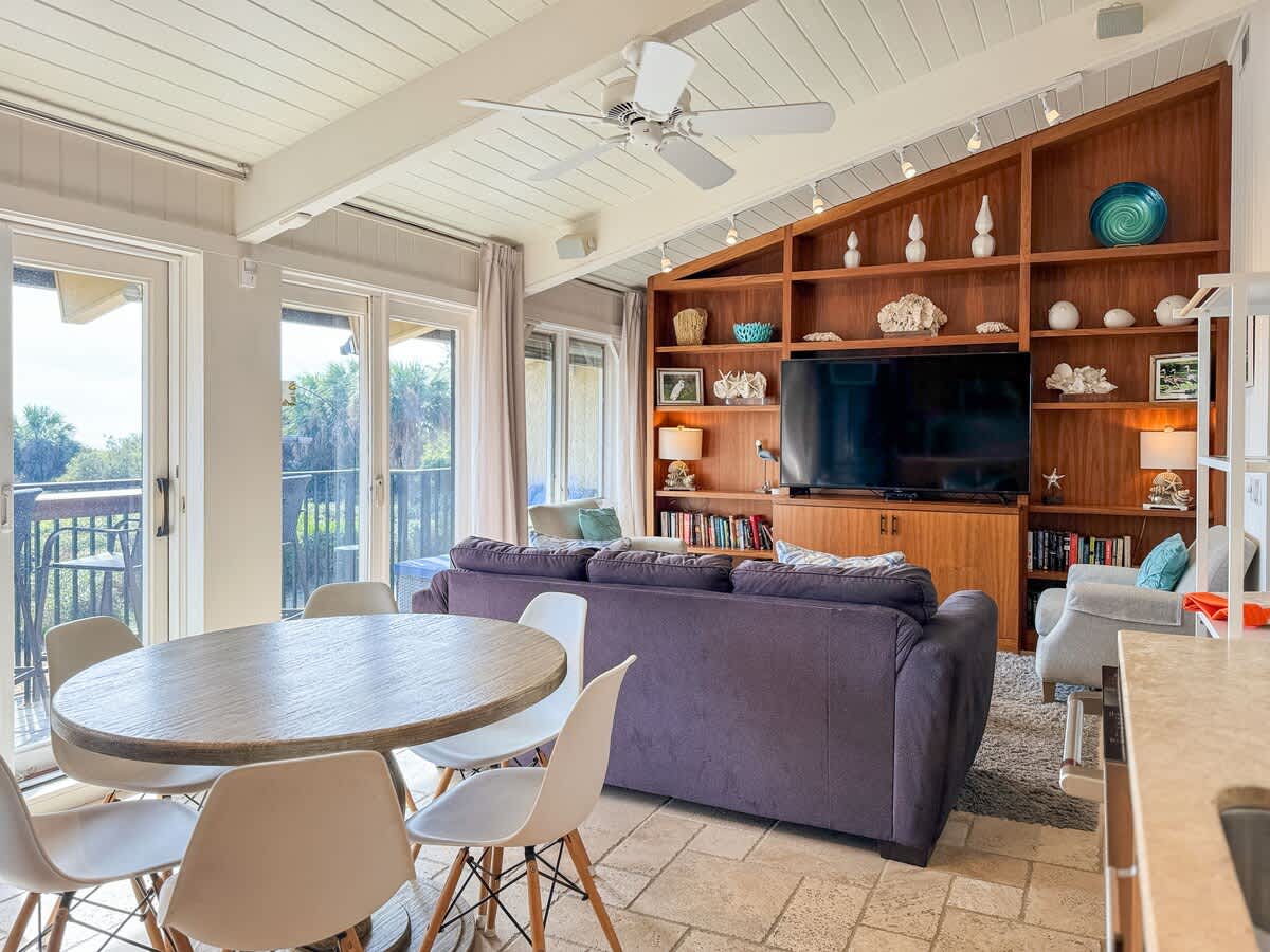 Living Area, Kitchen, and Dining Area