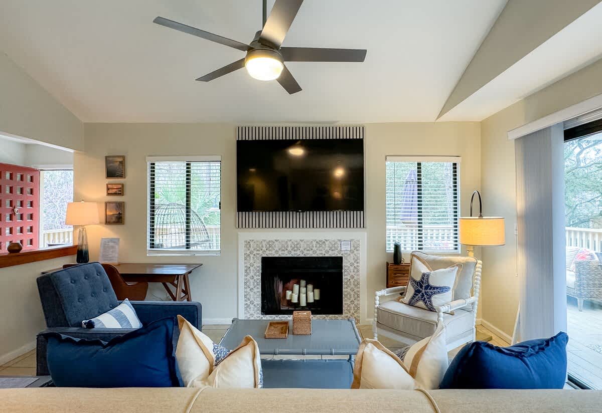 Living Area with Large Wrap Around Balcony
