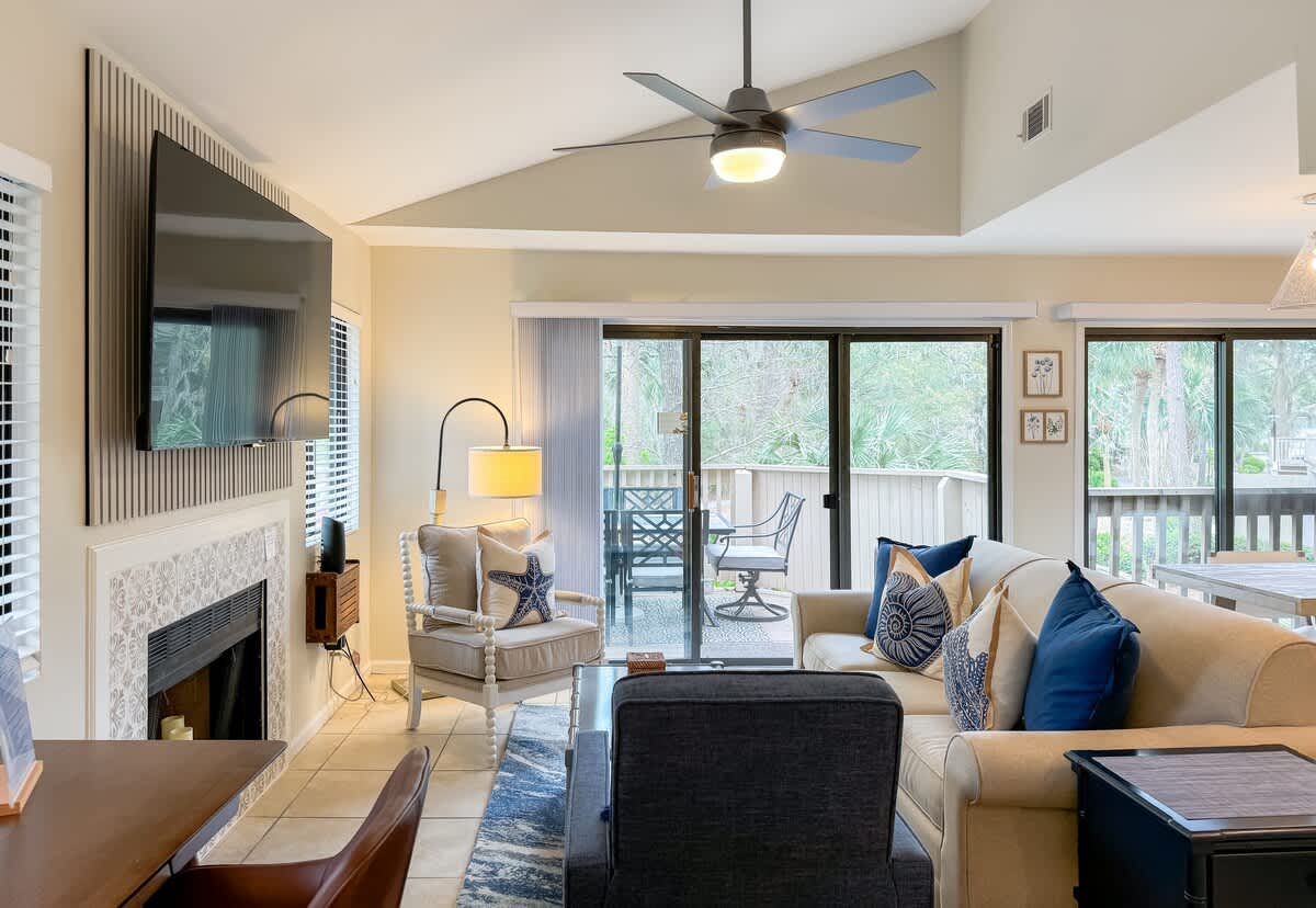 Living Area with Large Wrap Around Balcony