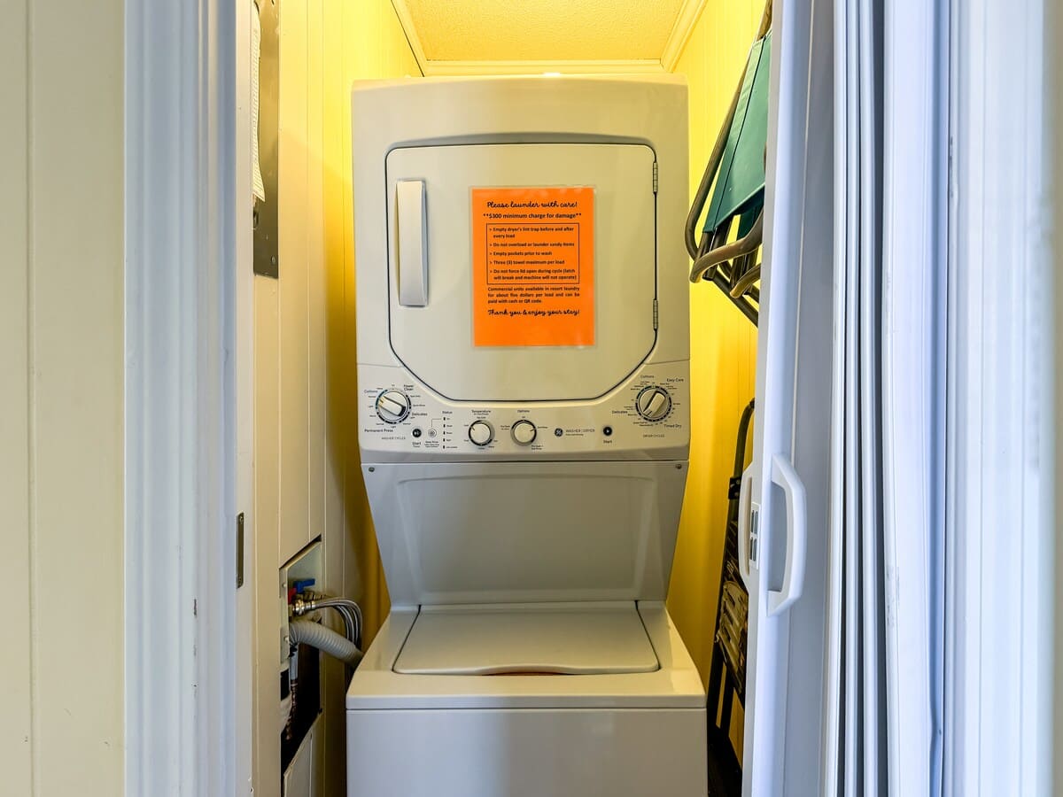 Laundry Closet at Entrance