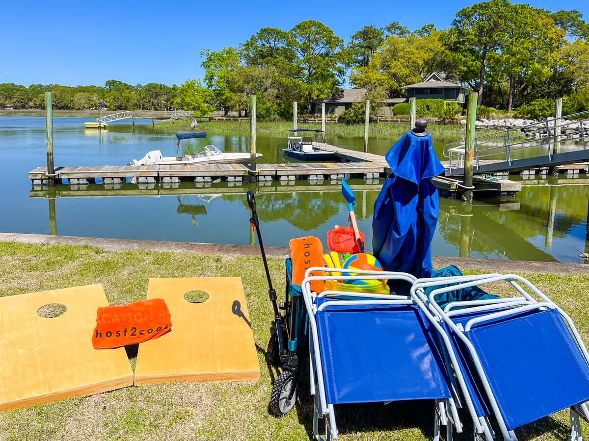Beach Gear and Corn Hole Provided in Villa!
