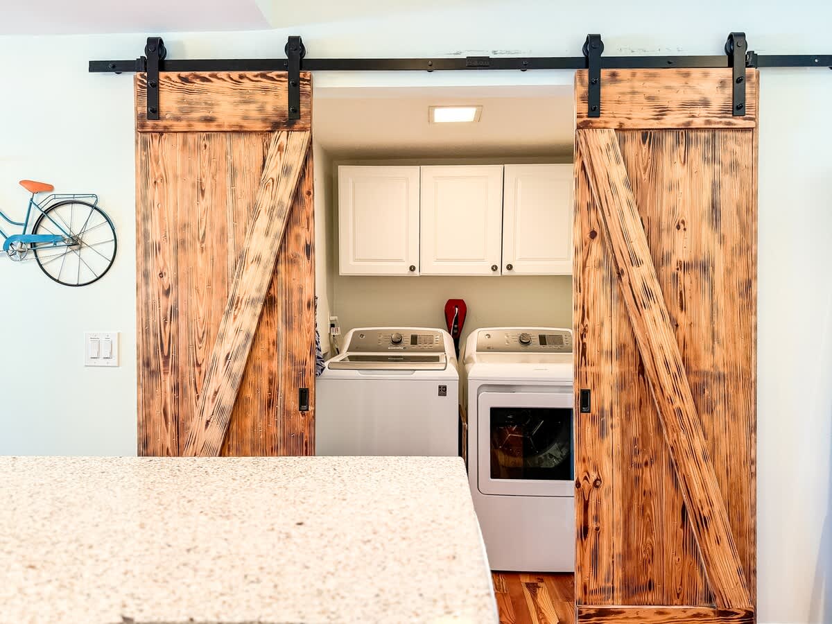Laundry Closet in Kitchen