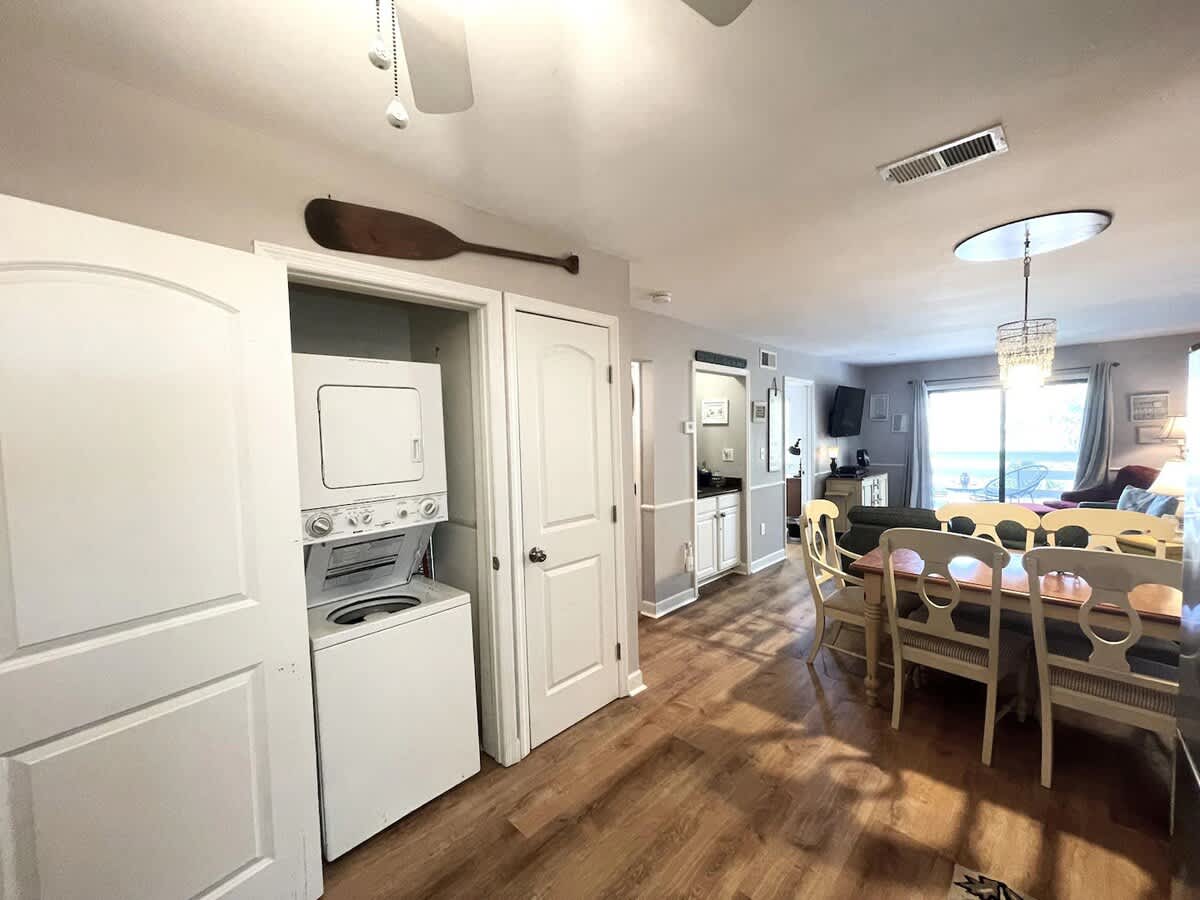 Laundry and Living Room