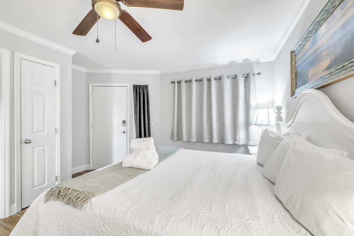 Primary Suite with King Bed (Entrance to Villa)