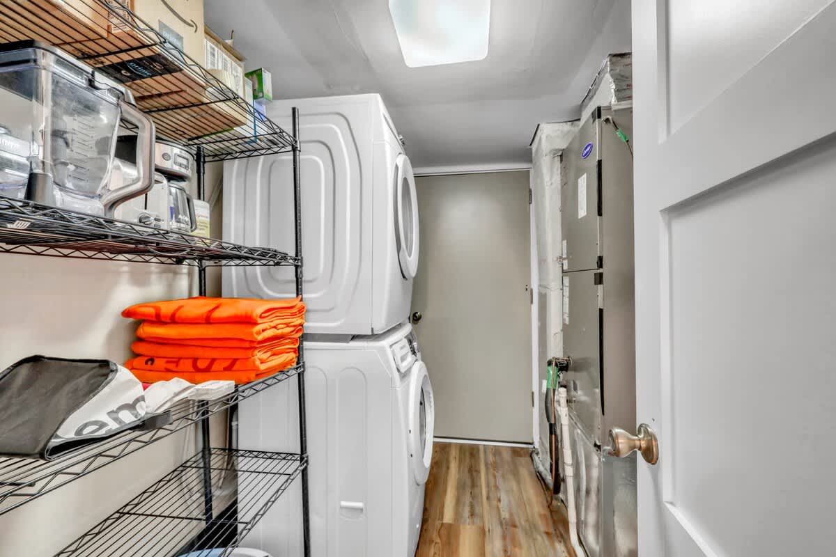 Laundry Closet off Kitchen