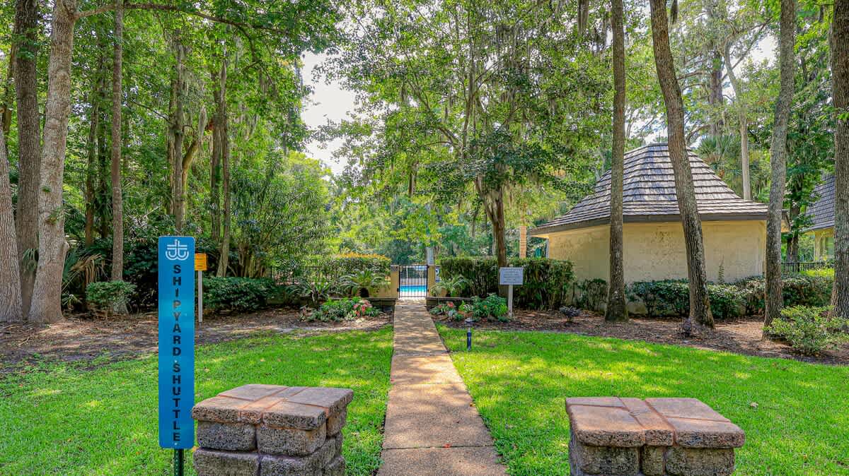 Community Pool Entrance